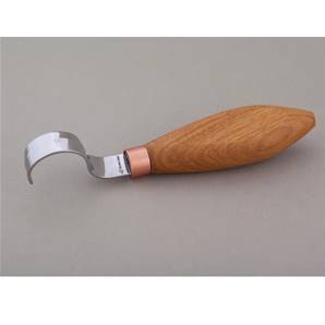 BeaverCraft SK1S Oak Hook Spoon Carving Knife with Leather Sheath