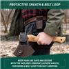 Beavercraft AX3 – Woodcraft Bushcraft Splitting Hatchet